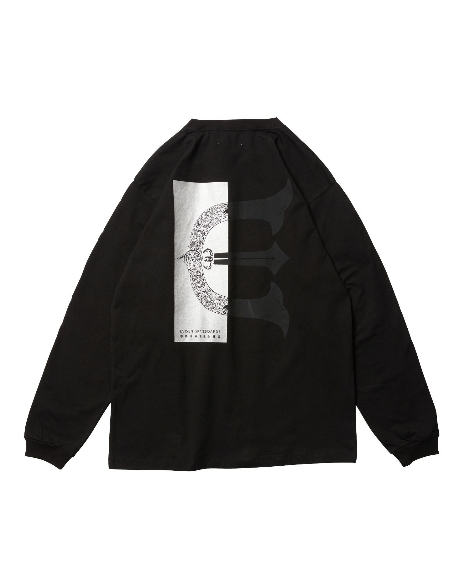 EVISEN / RECTANGLE LOGO LS TEE / BLACK | LATITUDE