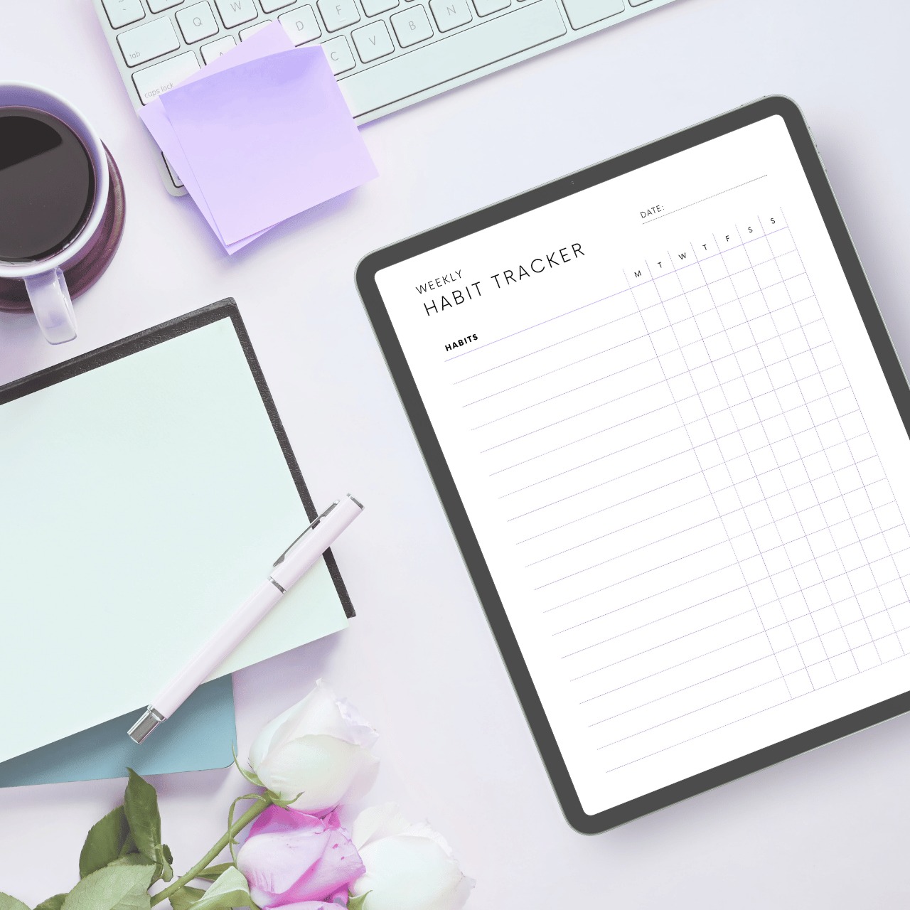 ハビットトラッカー┊︎6色&4種類セット┊︎習慣化┊︎ルーティン