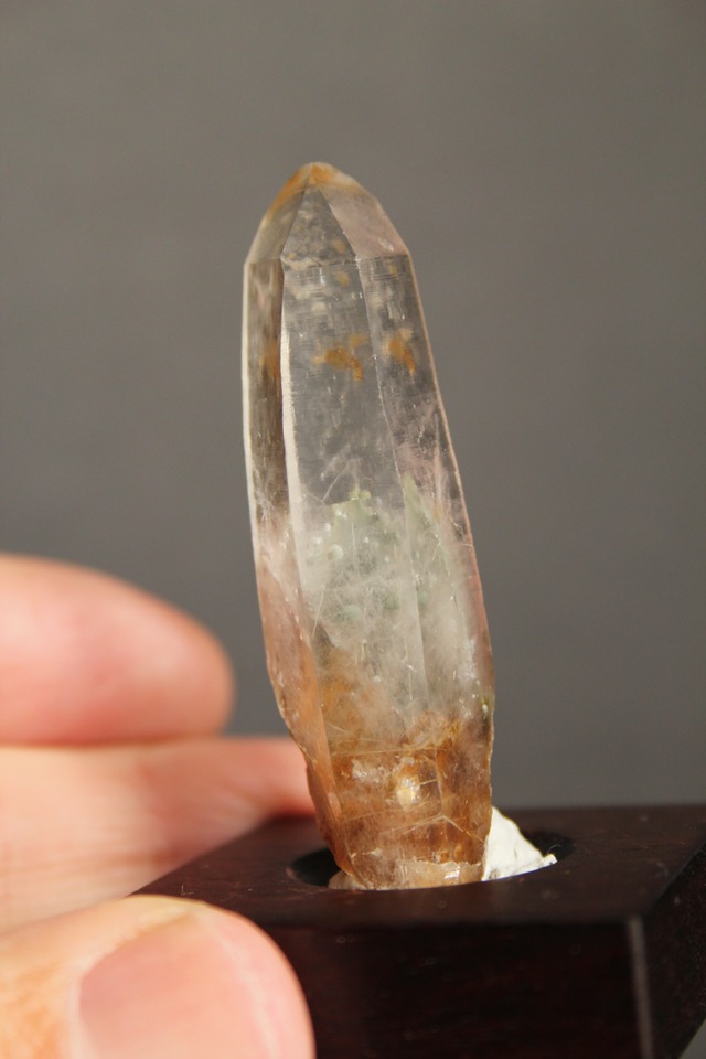 【3202】大分クリスタルまりも ローズウッドベース大