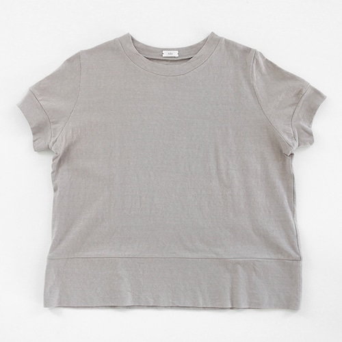 HAU ｜gauzeシリーズ綿100％Tシャツ（ライトグレー）
