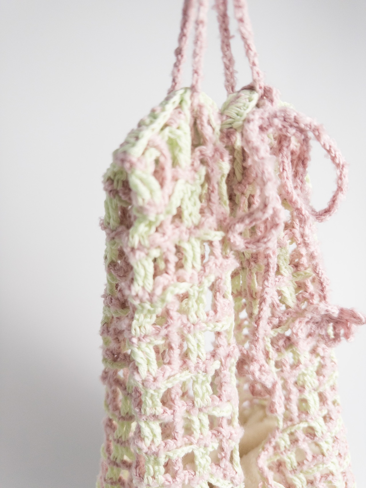 [Pattern]サマーチェックメッシュバッグ