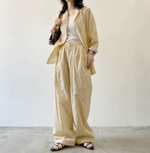 ナンバーミーTOKYO"EMBROIDERY EASY PANTS"BEIGE