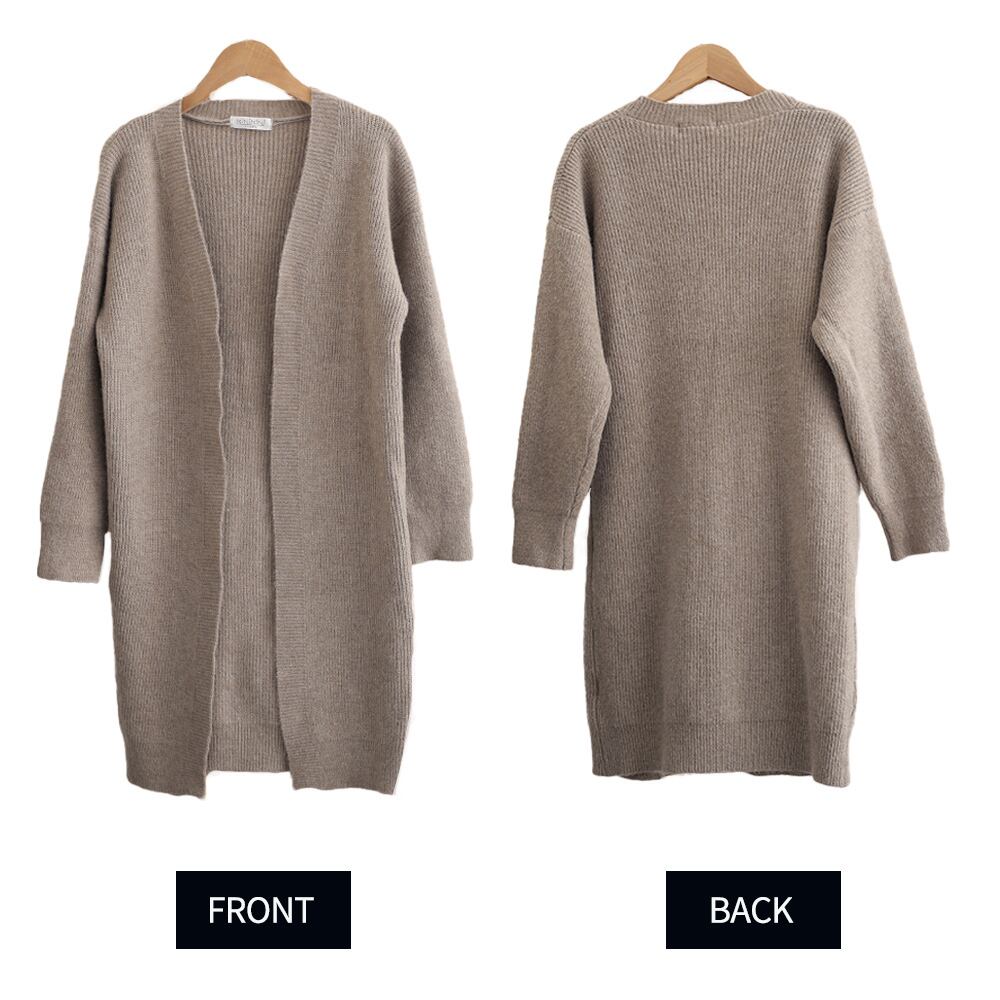 ロング ニット カーディガン レディース 春秋冬 アウター きれいめ 大人 かわいい おしゃれ 羽織り フェミニン 防寒 ドロップショルダー 大人可愛い 大人女子