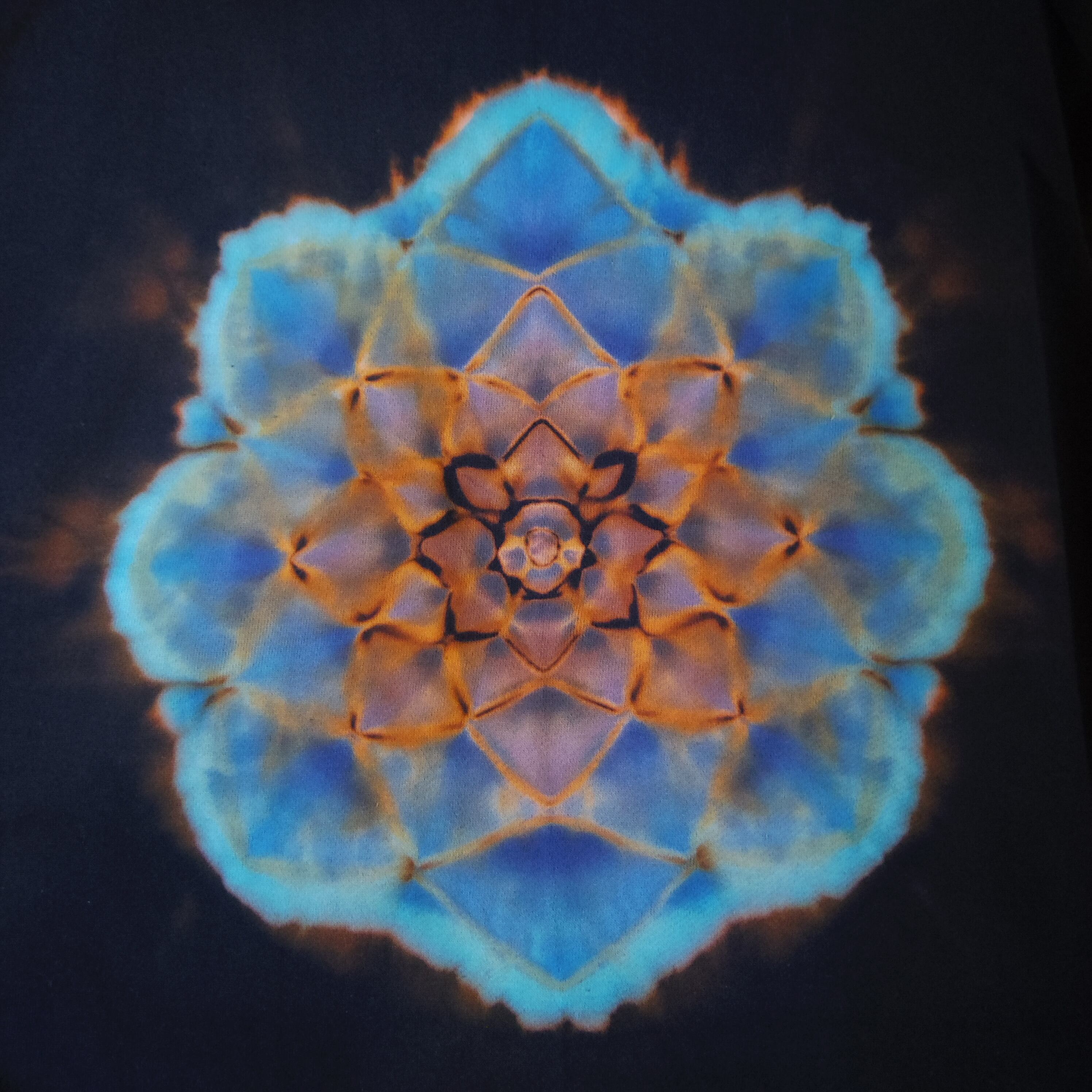 抜染×曼荼羅染め” TIE DYE ZIP PARKA / タイダイ ジップパーカー 《L