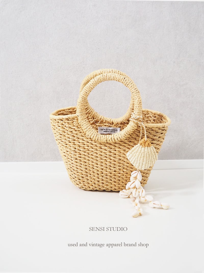 SENSI STUDIO(センシスタジオ) 貝殻 かごバッグ