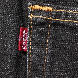 極美品 30×30 Levi's 501 USA 先染め ブラックデニムパンツ リーバイス