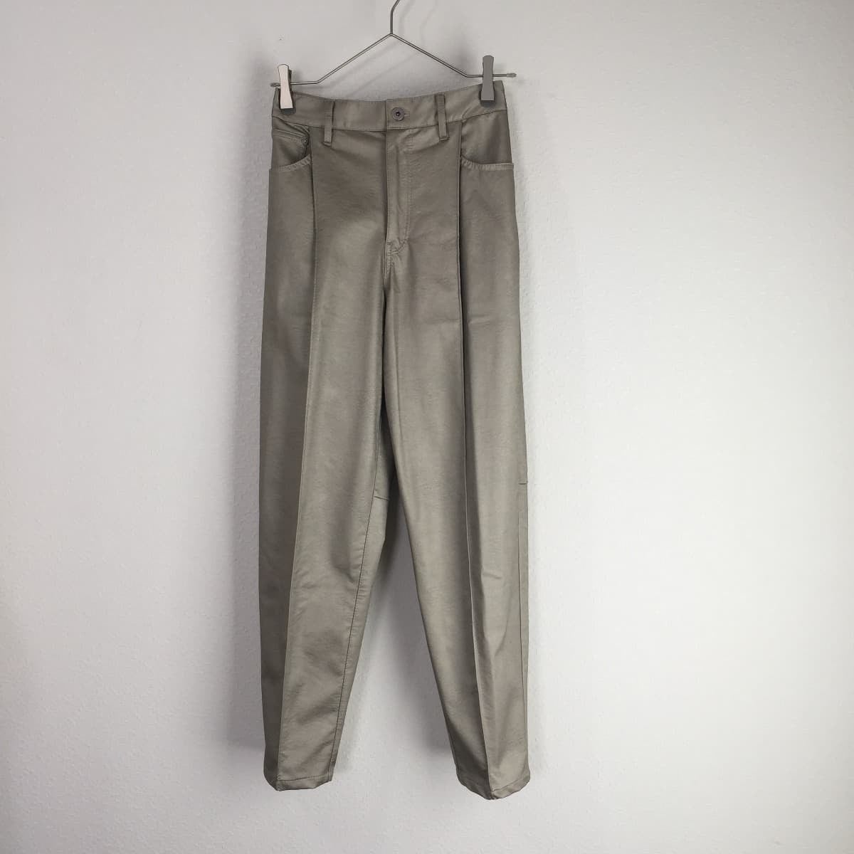 売り切り御免！】 UNDRESSED DENIM DETAIL ECO LEATHER PANTS | www