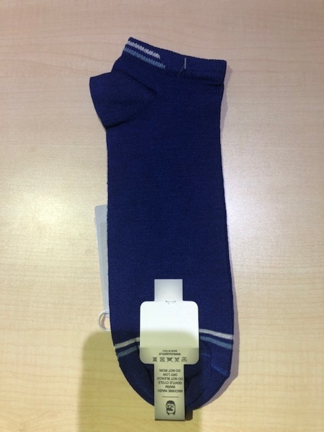 Facenti Men's Socks 5525UK DALI Col.InkBlue スニーカーに最適ショートソックス　イタリア製