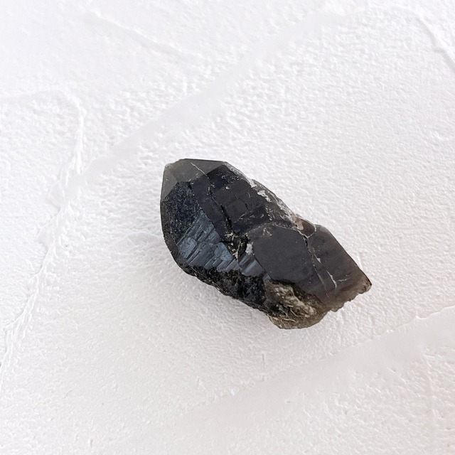 チベット産モリオンD・原石・14g ✧麻ポーチ付き✧黒水晶