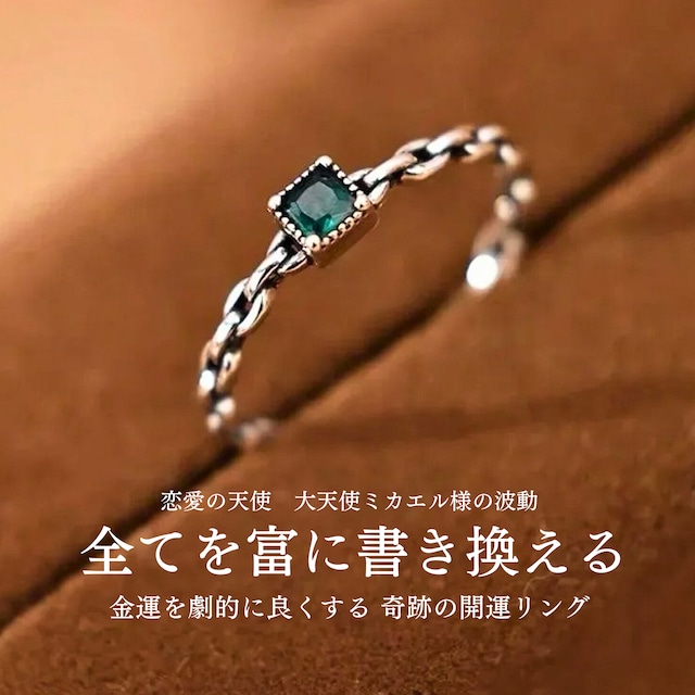 運気を最高の状態に導き 金運を劇的に良くする 全てを富に書き換える 奇跡の開運リング