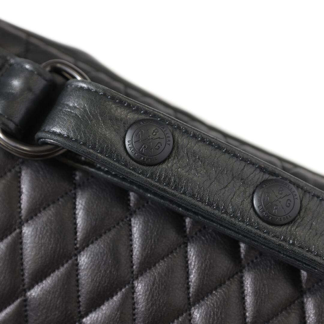 RUDE GALLERY BLACK REBEL : OUTSIDERS LEATHER WAIST BAG | Gusset