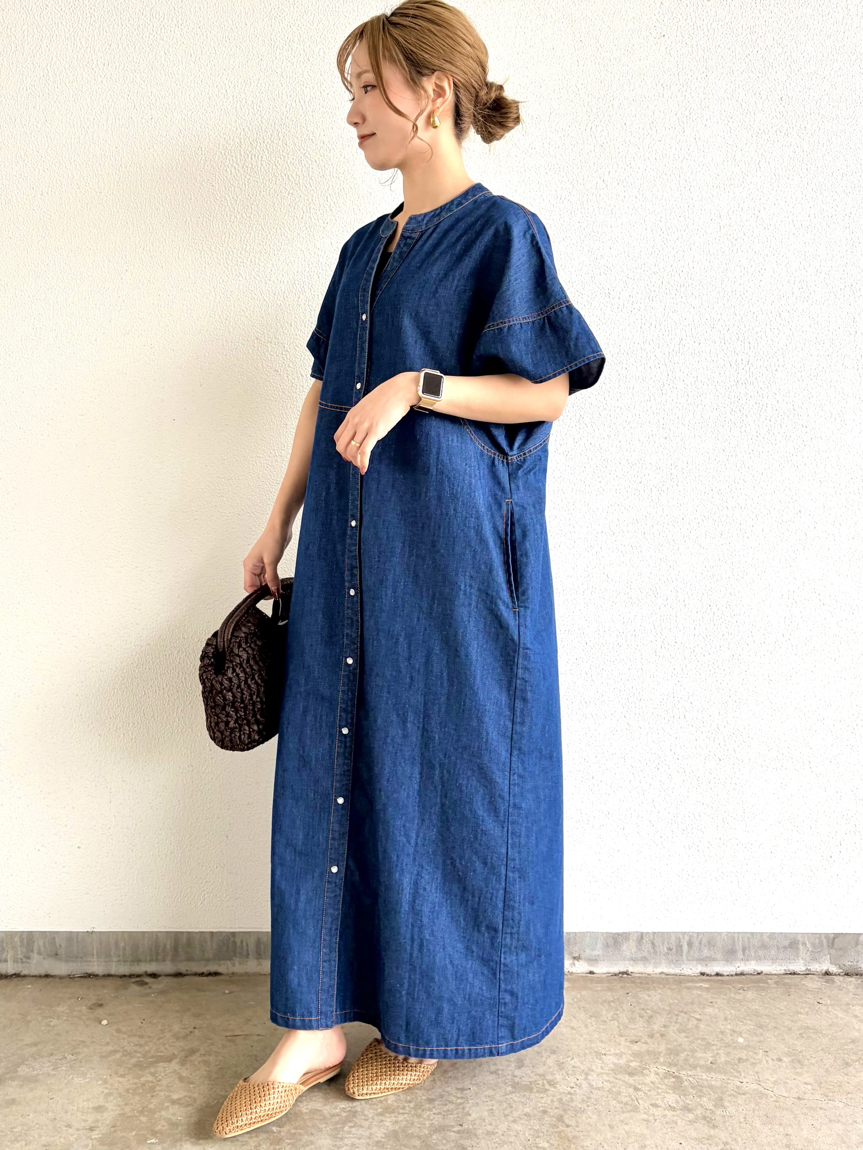 デニムのワンピース ○○○9286】半袖デニムワンピース (8801-63028) | 9286 Fashion Lab