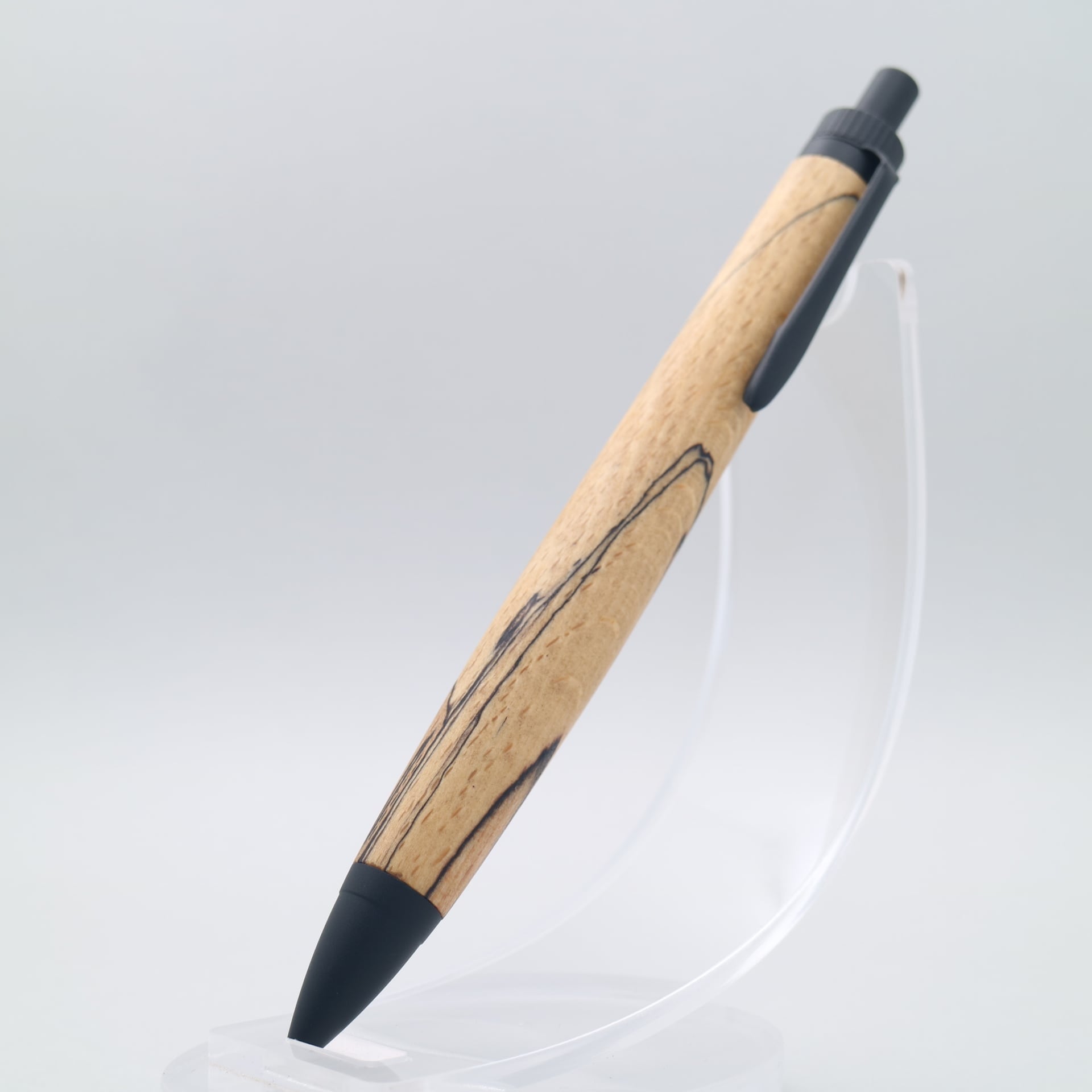 ブナスポルテッド× マットブラック｜木の質感を楽しむ木軸ペン｜250806