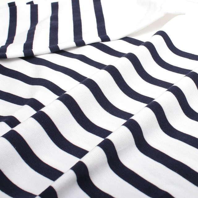 セントジェームズ SAINT JAMES NAVAL ロングTシャツ ロンT 長袖 ボーダー NAVAL-2691-NEIGE-MARINE-S レディース メンズ ホワイト ネイビー ロングTシャツ