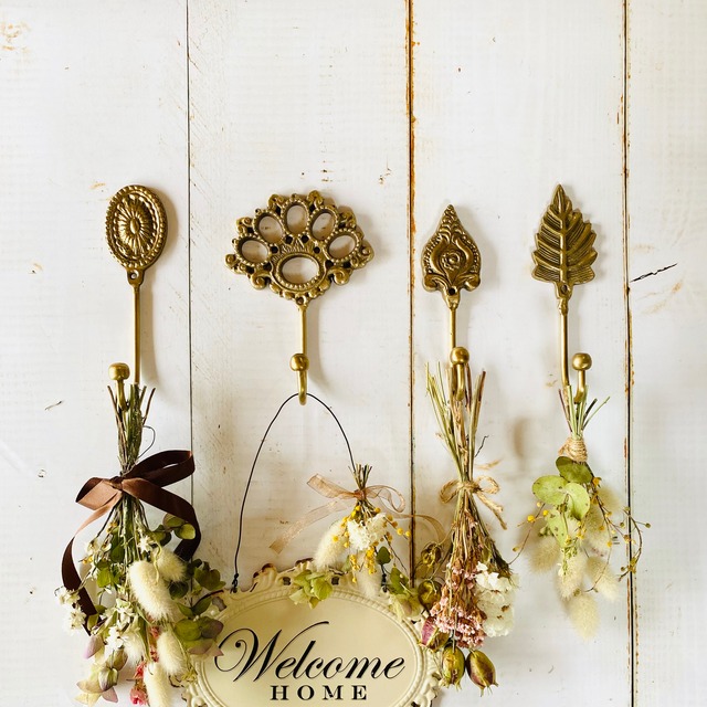 真鍮製フック 4デザイン