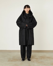 i’m here - with PIPING : M-65 Coat :Black|表裏ダブルパイピング/2WAYフード