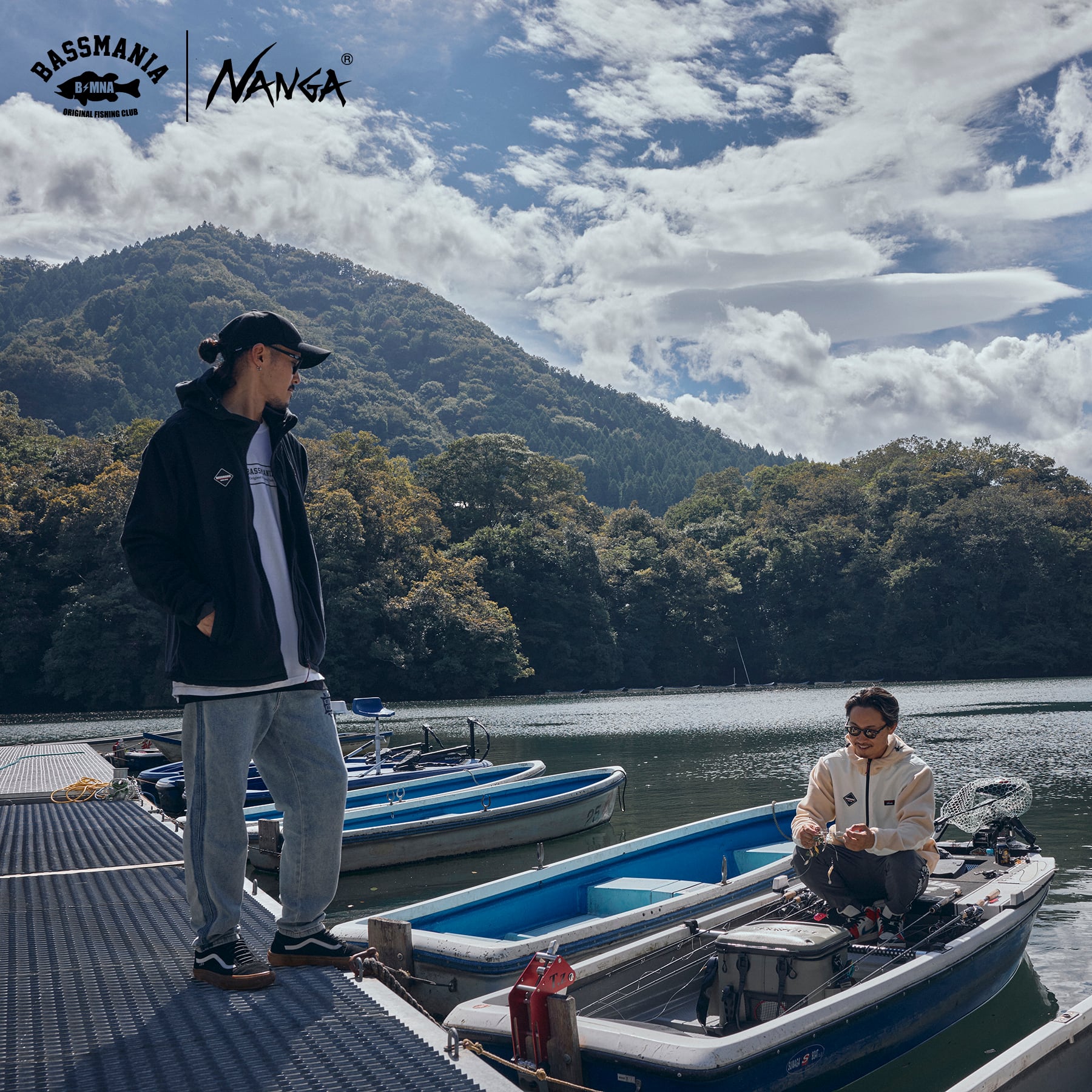 NANGA×BASSMANIA】POLATECマイクロフリースジャケット ［OFF WHT