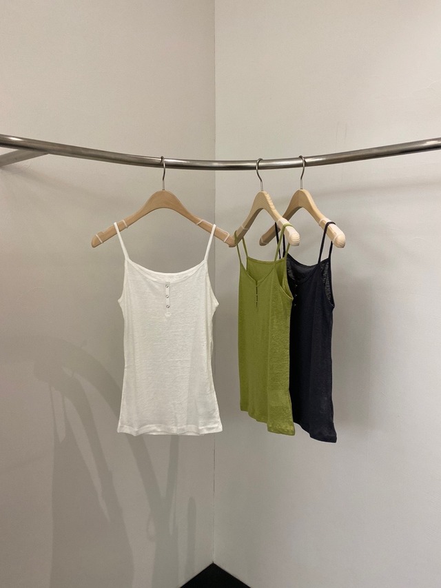(予約) taffeta / Forte linen sleeveless 3color