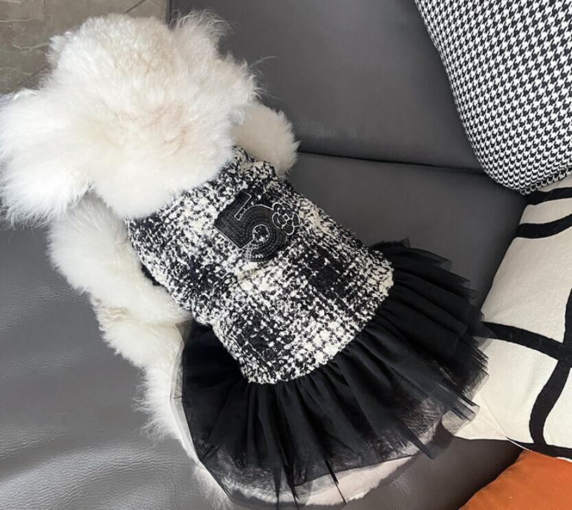 《予約》№3101276 モザイクスタイルモノクロワンピース