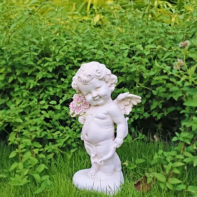 ガーデンオーナメント キューピッド 天使 おしゃれ かわいい 北欧 置物