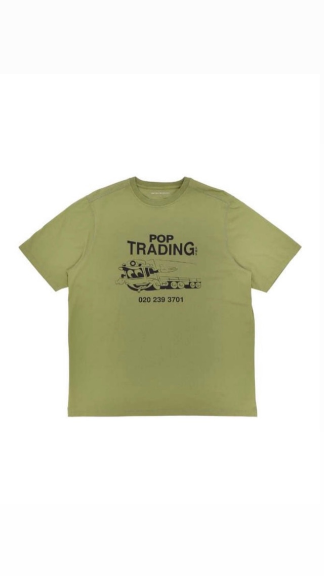 POP TRADING COMPANY -TRADING T-SHIRT- :LONDON GREEN