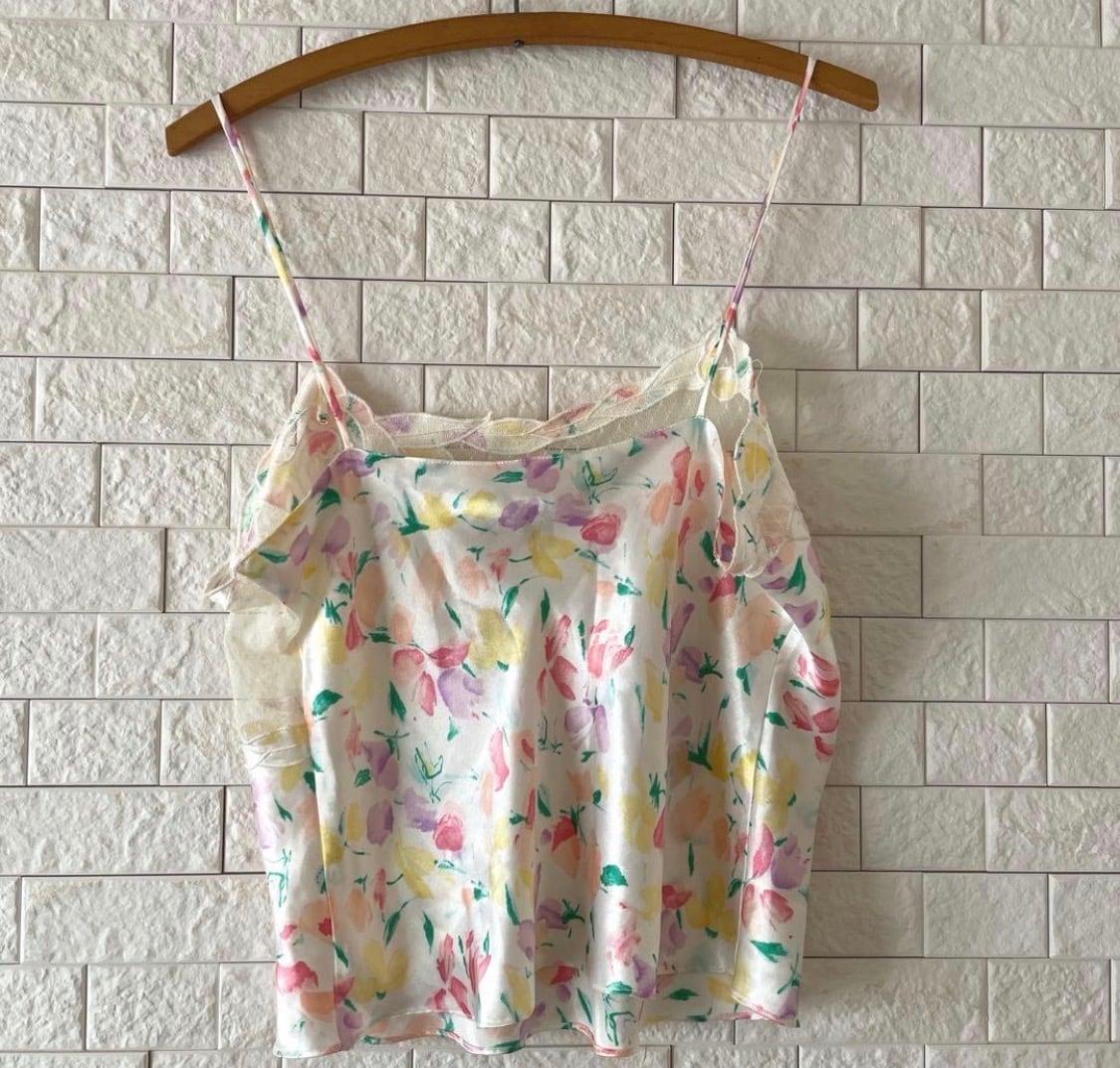 ヴィクトリアシークレット 花柄 ランジェリーセット キャミソール ヴィンテージ vintage Victoria's Secret flower lingerie set | cabaret
