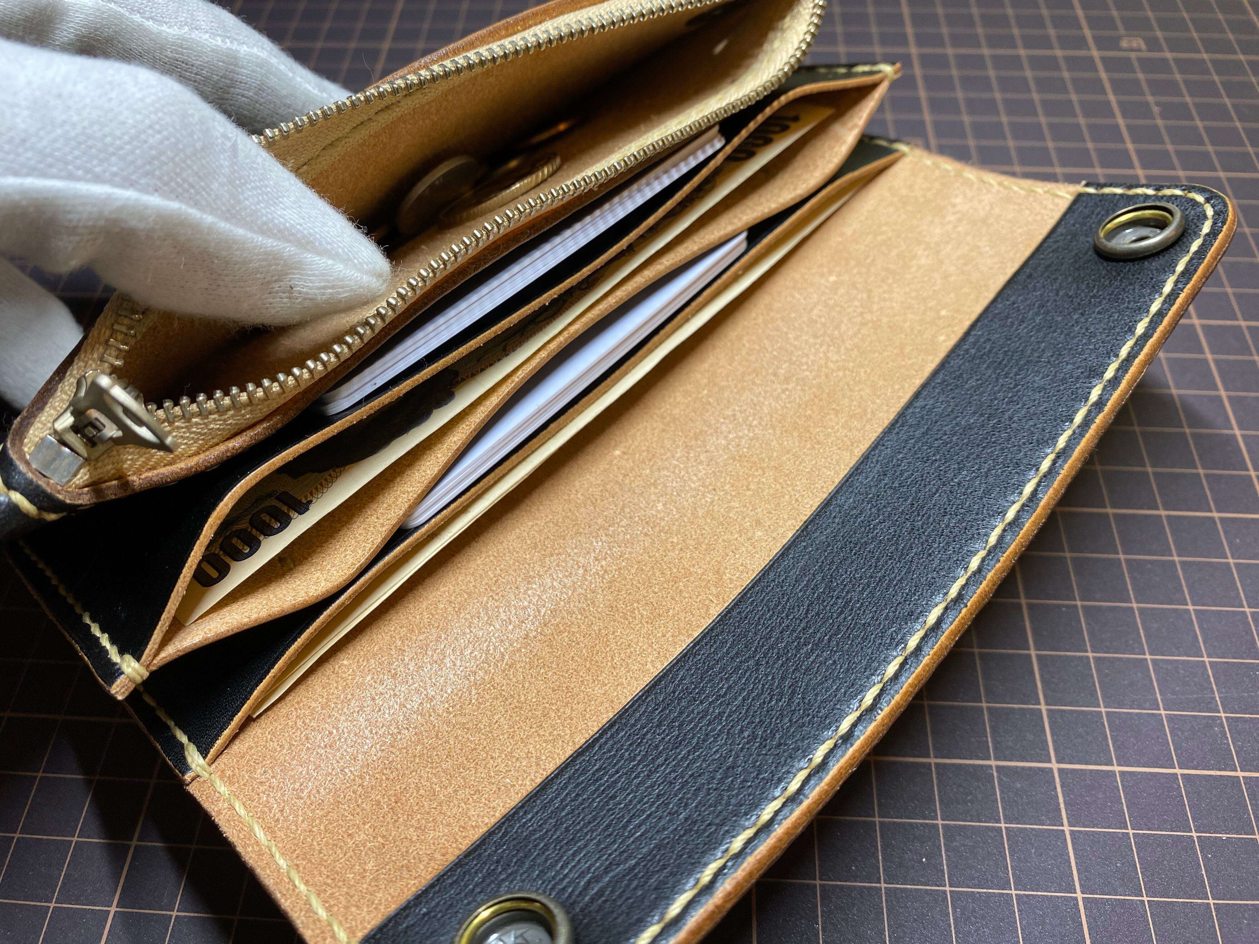 トラッカーウォレット ブラック 財布 長財布 | ashitae