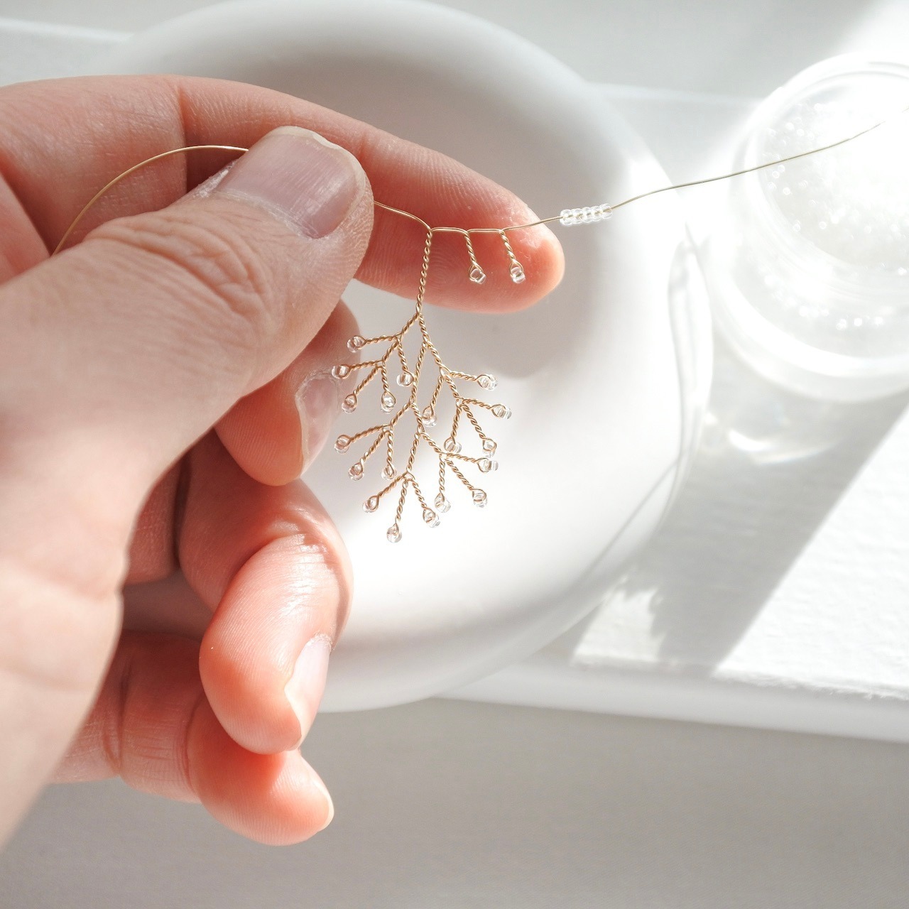 シェル　こばんがた　ゴールドの指輪