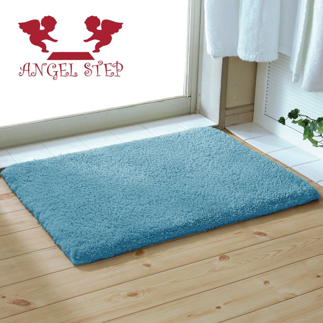 エンジェルステップ バスマット　ブルー 60cm×90cm