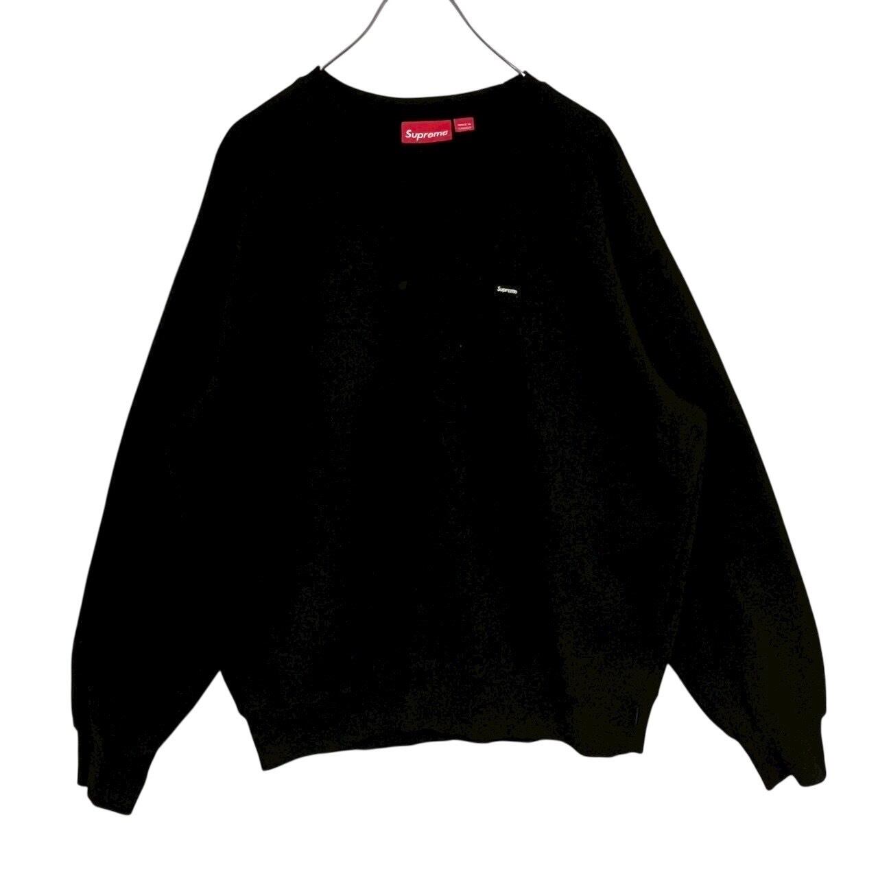 Supreme刺繍ボックスロゴスウェット黒 シュプリーム 2022FW Supreme ⁄ シュプリームBox Logo Crewneck ⁄ボックス