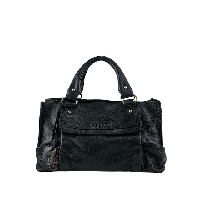 CELINE セリーヌ バッグ ハンドバッグ ロゴ 馬車 レザー ブギーバッグ vintage ヴィンテージ オールド 4s4jvv
