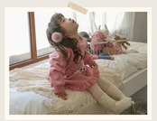 韓国子供服 / 26winter / puella FLO / モンブランヘアピン / キッズ / 冬服 *FREE*
