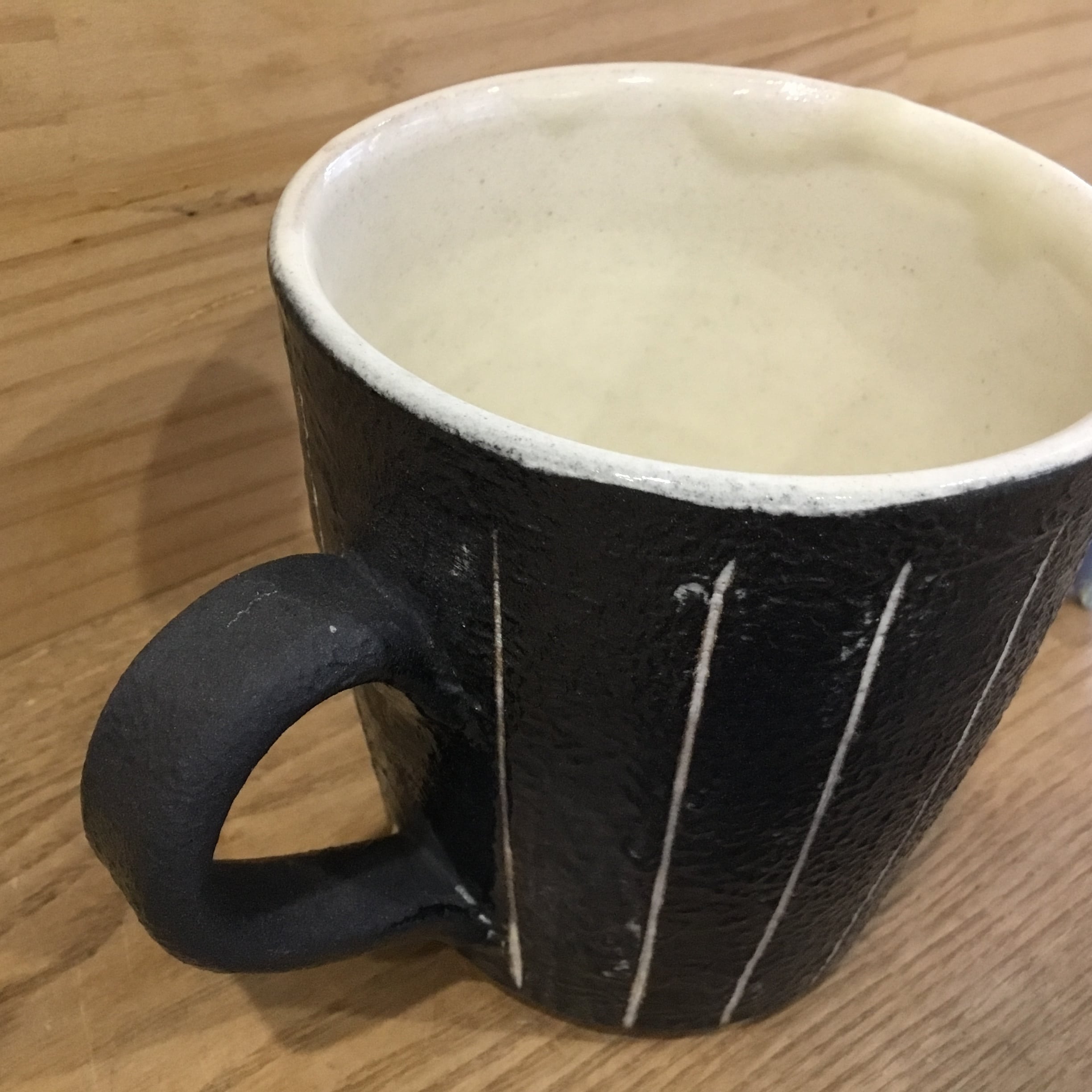 笠間焼 線絞 マグカップ 新井倫彦作 | 趣味の園芸と陶器山竹