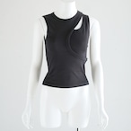 HYKE-L11-LAYERED TANK TOP 26AW
