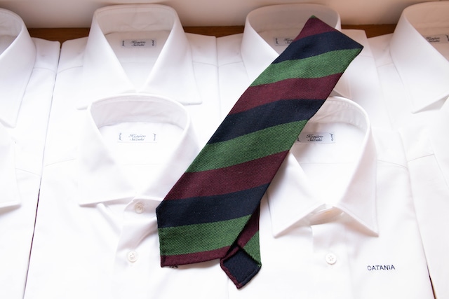 Regimental tie Navy, purple and green