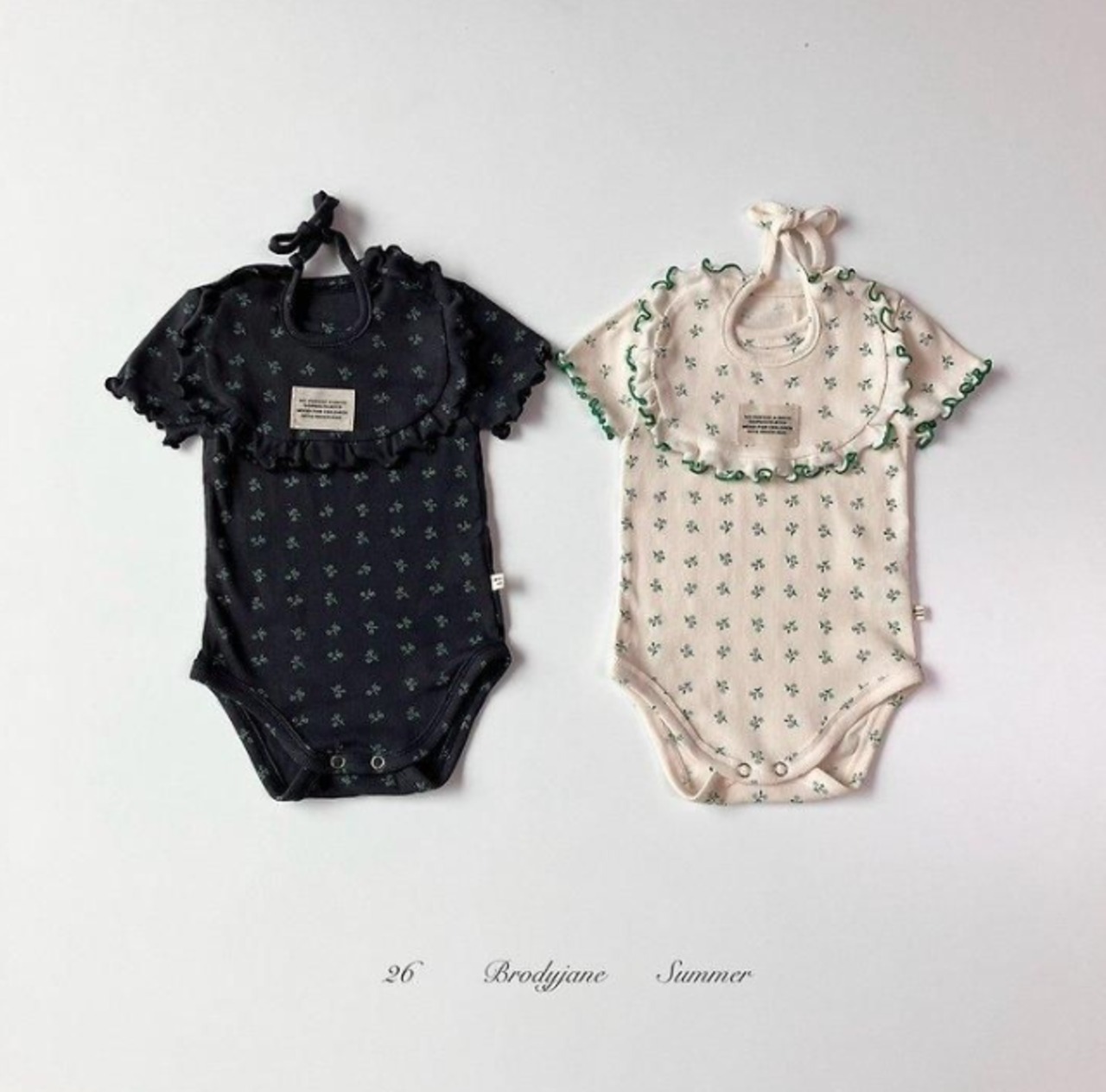 【取寄/韓国直送】Brodyjane 26/SM  ソフトボタニカル半袖上下セット｜夏服｜韓国子供服