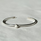 ERICKA NICOLAS BEGAY【 womens 】 half moon bangle #white turquoise