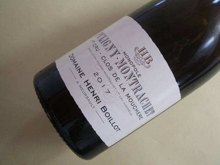 ピュリニー・モンラッシェ 1級 クロ・ド・ラ・ムーシェール 2017年 アンリ・ボワイヨ