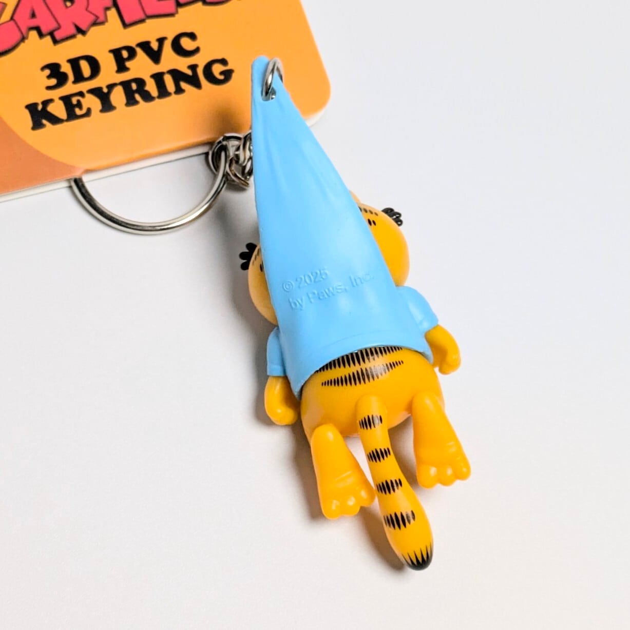 【 Garfield ( ガーフィールド ) 】 3D PVCキーホルダー 『 吊るされGarfield(笑) 』 〚アメリカン雑貨 アメトイ〛