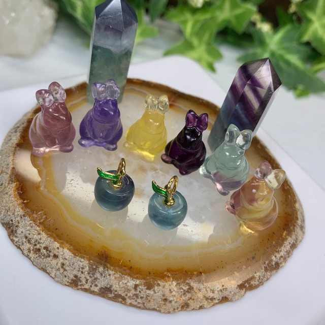 2.フローライトうさぎさん大家族セット･お家