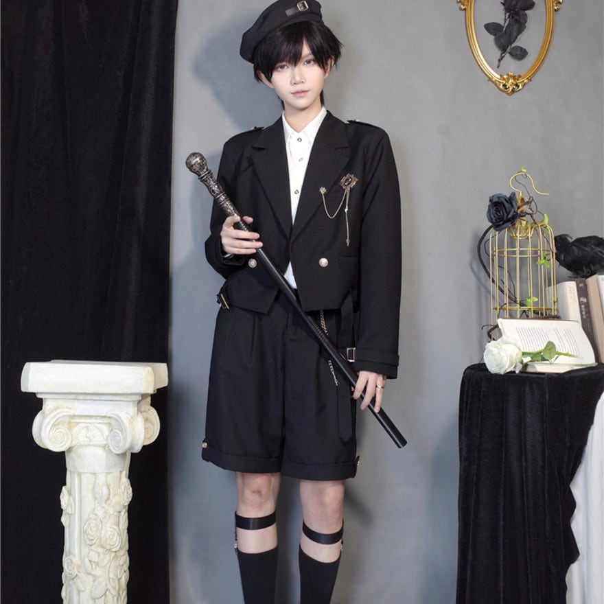 アトリエボズ【ローランドジャケット】皇子 少年装 ゴスロリ ロリィタ ハロウィン ゴスロリ通販 With U 王子系 皇子系ロリィタ 少年装 CastleToo