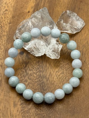 ミャンマー産翡翠　9.5mm　007