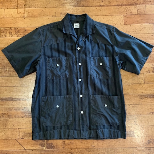 BARNS OUTFITTERS キューバ半袖シャツ 1(M)（Black）