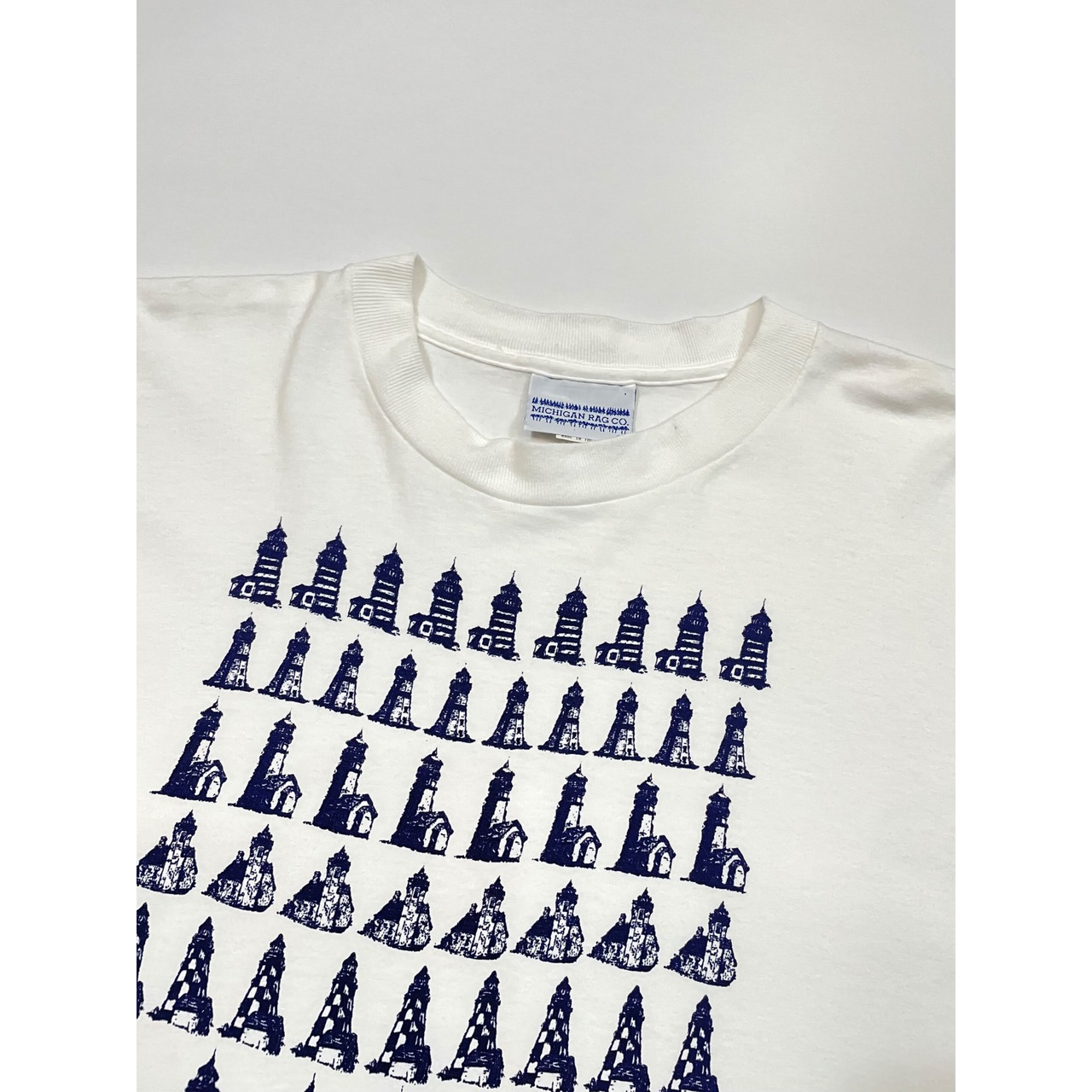 90s MICHIGAN RAG  PRINT Tee MADE IN USA  SizeM～L程