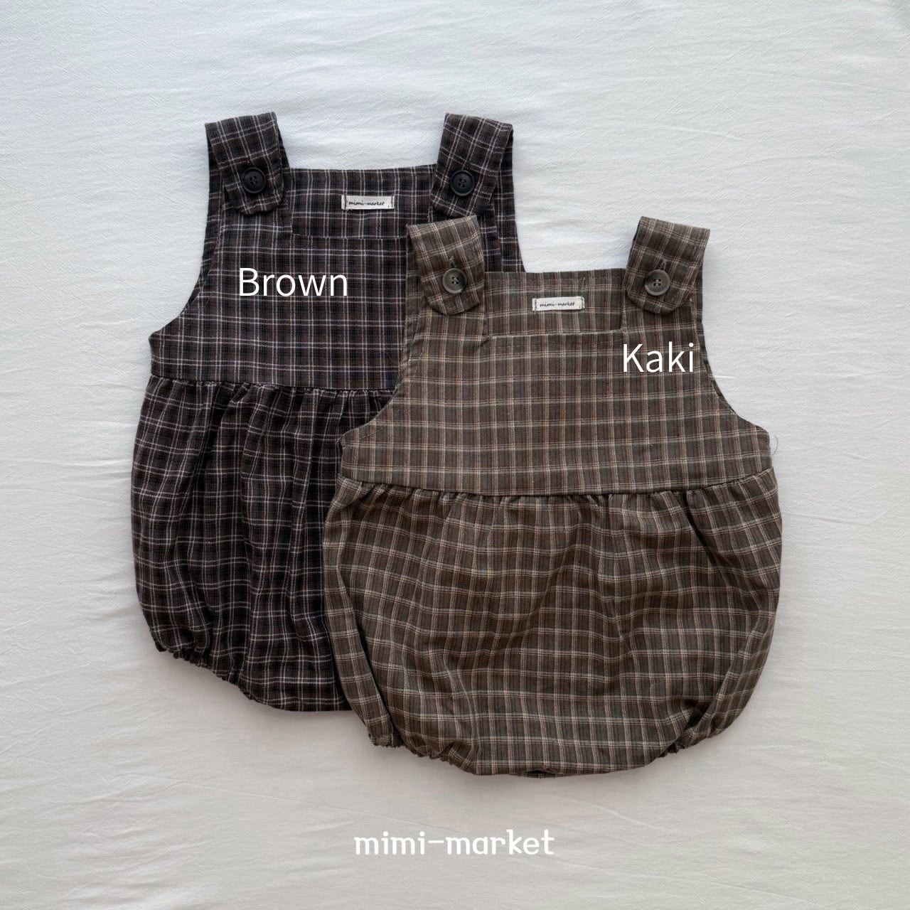 【即納】checked rompers / mimimarket