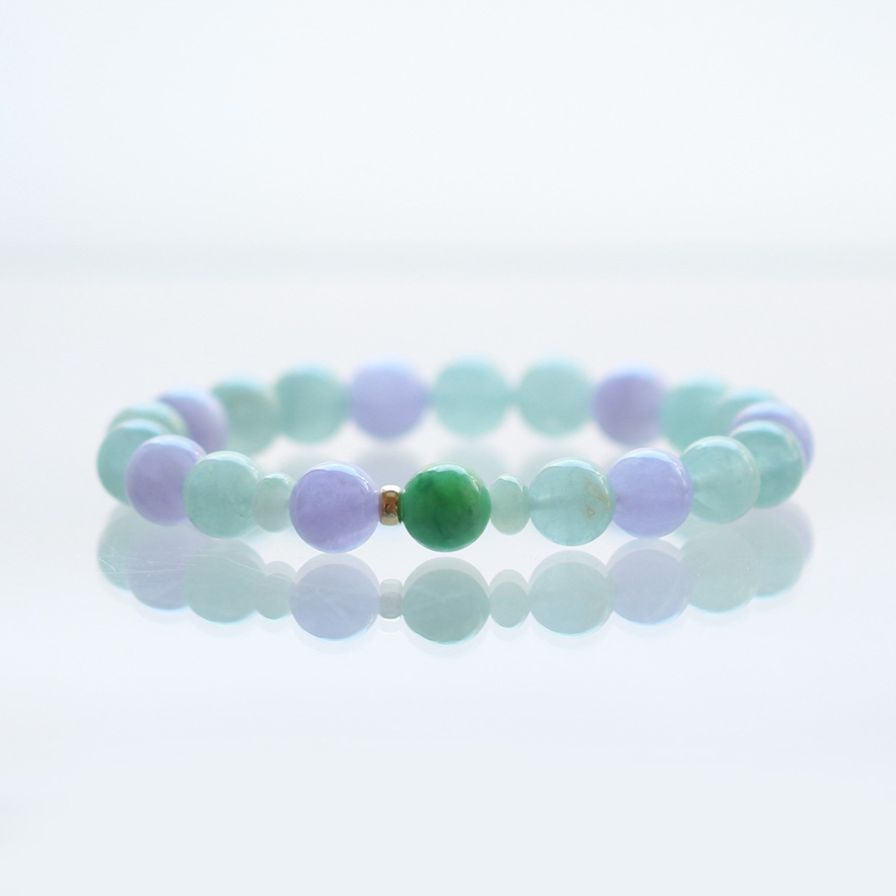 K14 jade aquamarine amethyst A貨翡翠 jd_br1125
