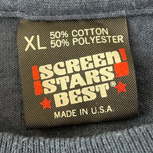 【SCREEN STARS】90s USA製 バックプリント トラック イラストTシャツ アメリカ古着