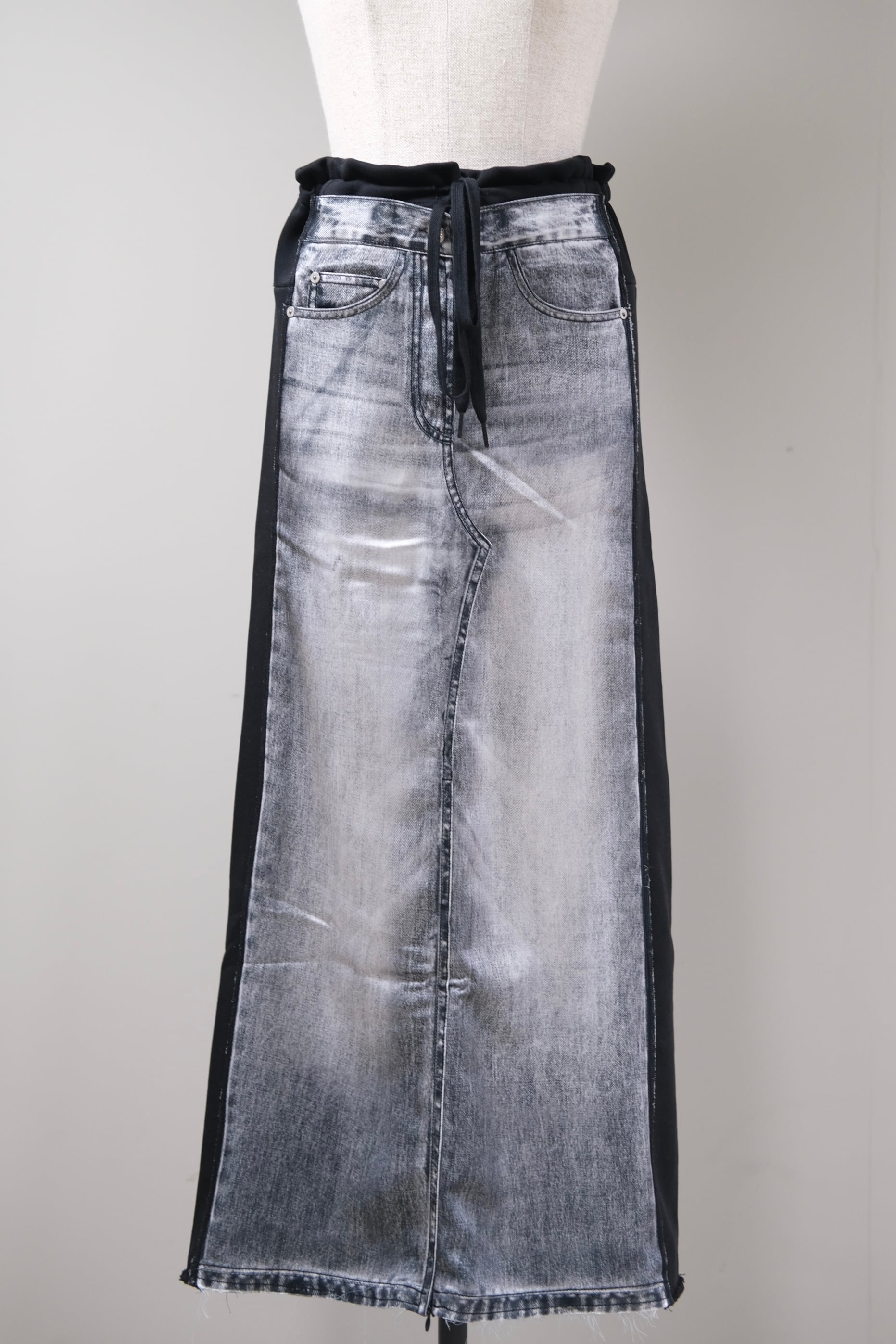 新品未使用】OPEN YY JEAN EFFECT JERSEY SKIRT｜OPEN YY】FRONT JEAN