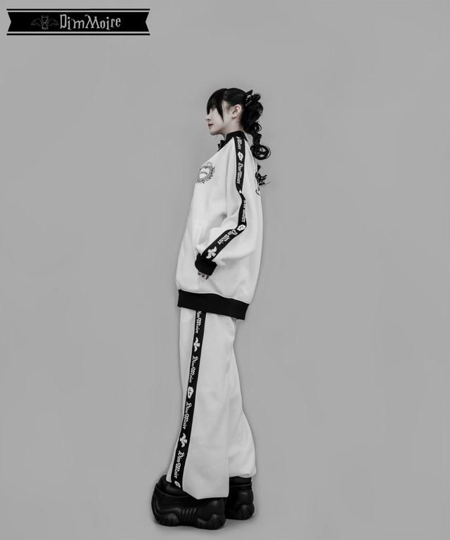 ロゴプリントジャージパンツ【White】 | DimMoire 
