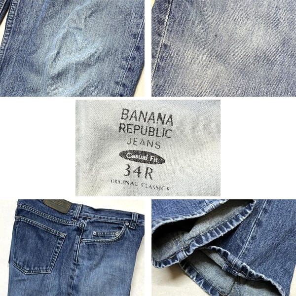 1点物◇GAP系バナリパBRデニムパンツ34ストレートジーンズ古着メンズL